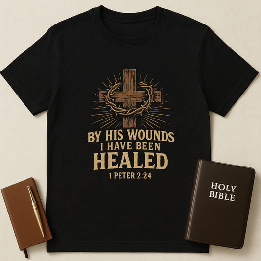 By His Wounds I Have Been Healed T-Shirt