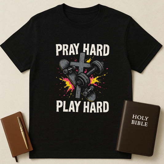 Pray Hard Play Hard T-Shirt