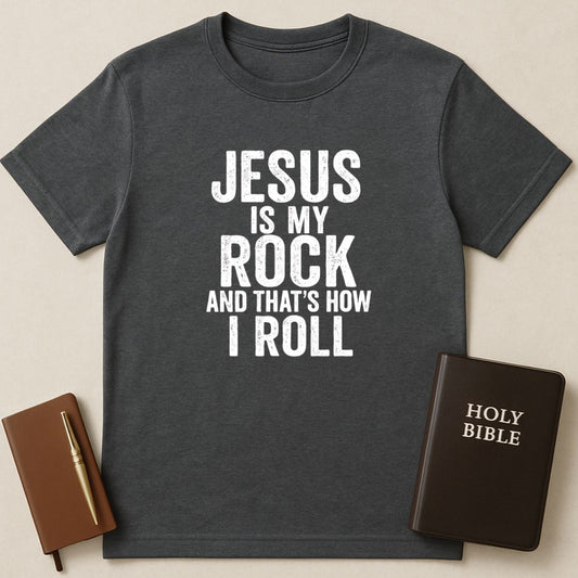 Jesus Is My Rock And That's How I Roll T-Shirt