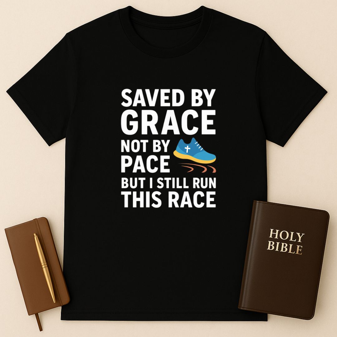 Saved By Grace Not By Pace T-Shirt