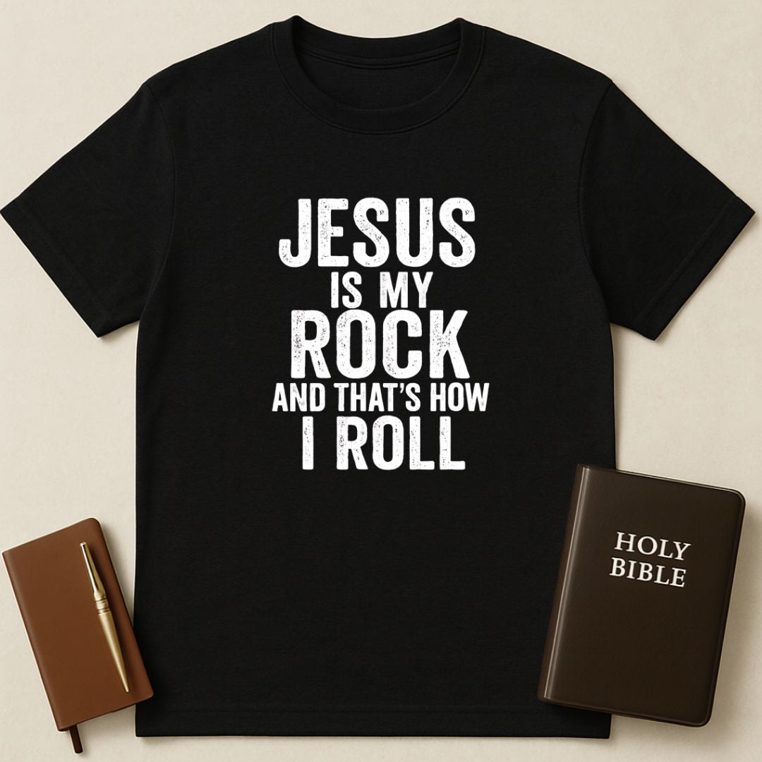 Jesus Is My Rock And That's How I Roll T-Shirt