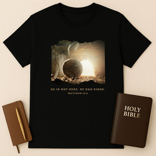 He Is Not Here. He Has Risen T-Shirt
