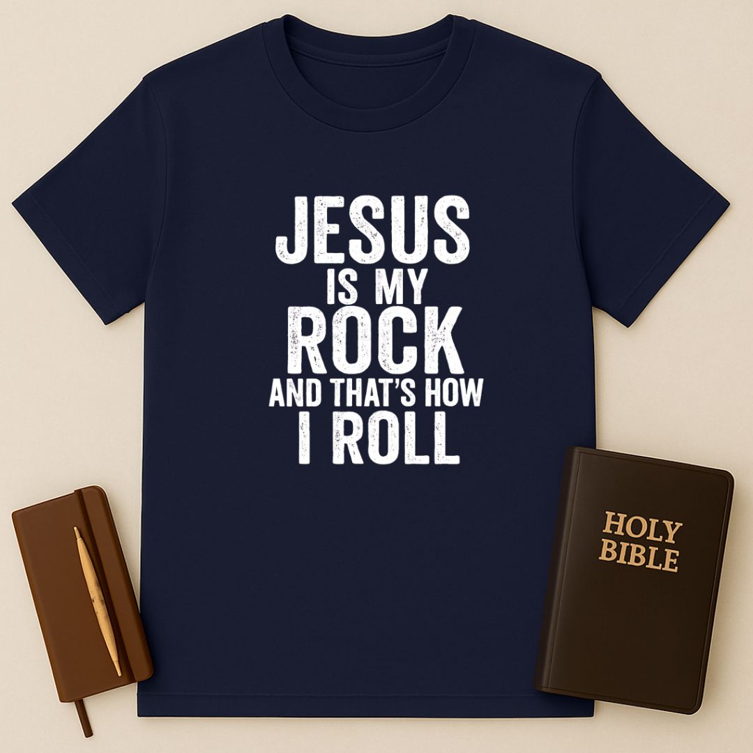 Jesus Is My Rock And That's How I Roll T-Shirt
