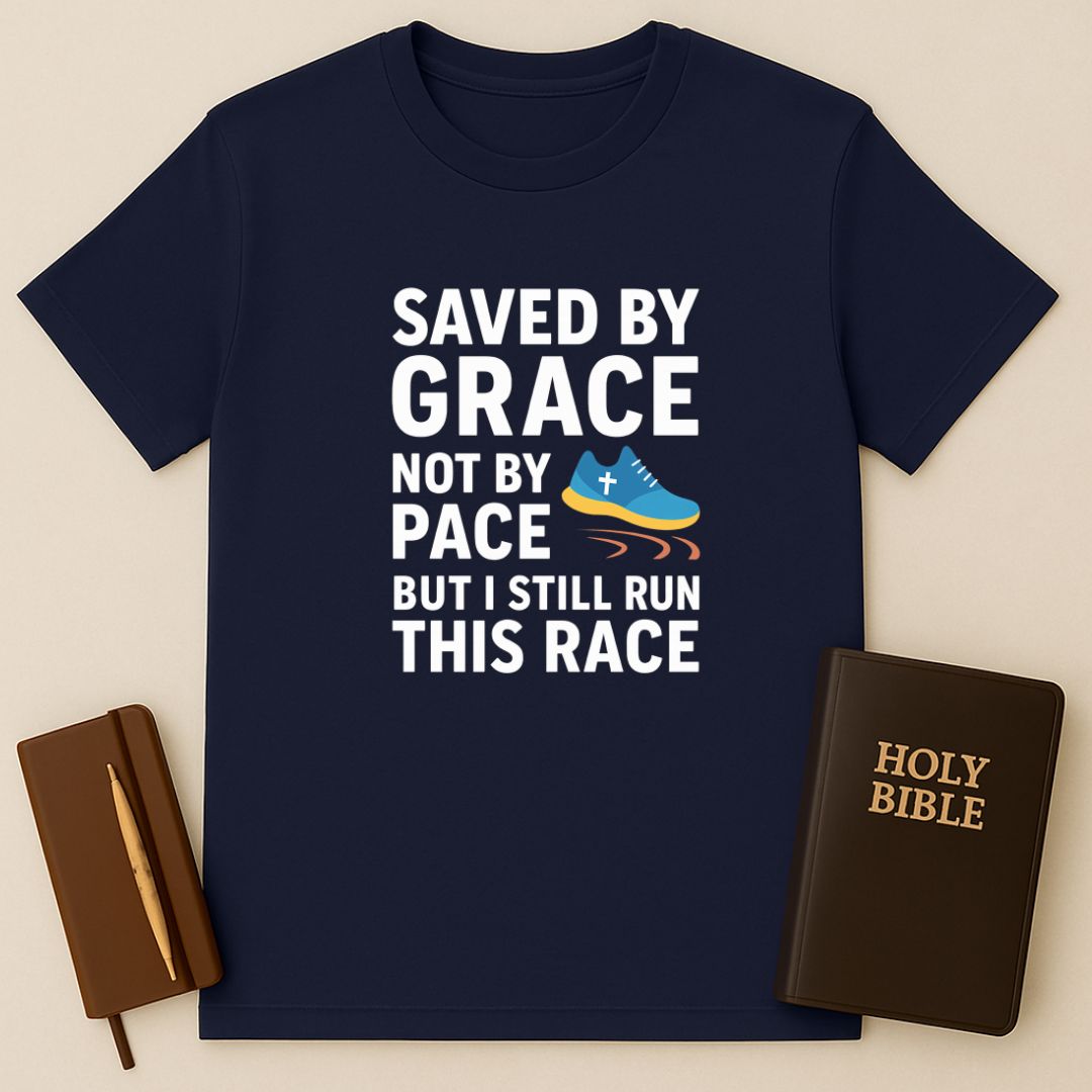 Saved By Grace Not By Pace T-Shirt